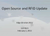 Open Source and RFID Update Title Slide