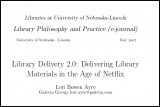 image of title page of presentation