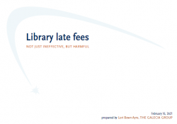 cover of library late fees not just ineffective but harmful